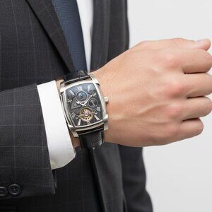 NWT Authentic Heritor Valentin Automatic Black Dial Men's Watch